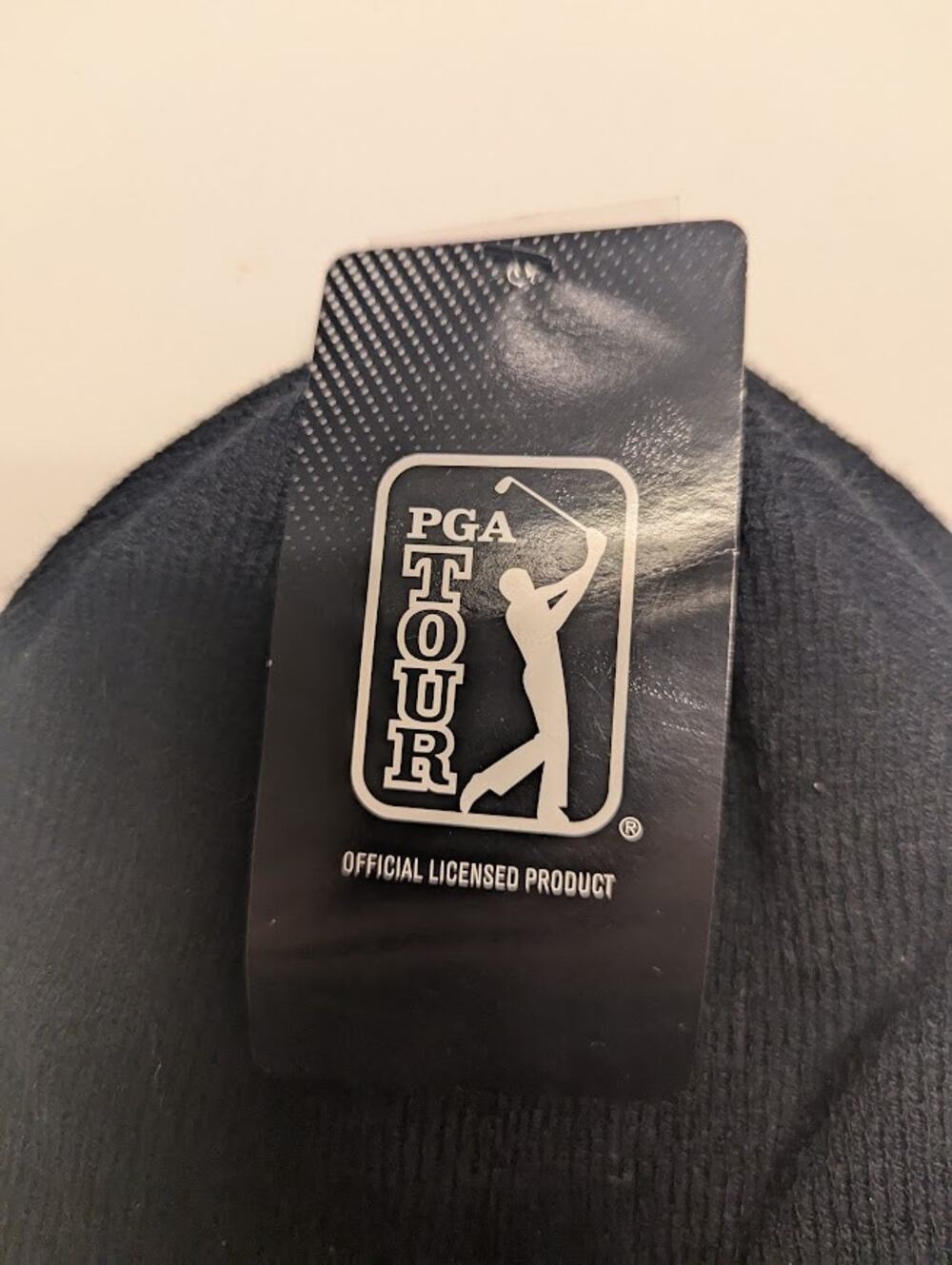 PGA NEW Black Fisherman Beanie Hat Knit Hat Unisex One Size Fits Ribbed Folding